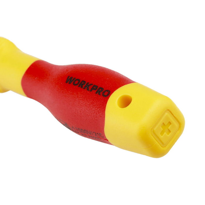 Workpro Destornillador Phillips Aislado VDE PH0 de 60 mm