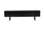 Nordure Soporte TV Wood Black, Negro. Estantería Moderna para Salón, Tablero Partículas Melamina 18mm, 180x50x29.5cm