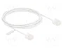 DeLOCK Cable de red RJ45 Cat.6 UTP Ultra Slim 2 m blanco con enchufes cortos