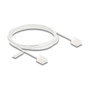 DeLOCK Cable de red RJ45 Cat.6 UTP Ultra Slim 2 m blanco con enchufes cortos