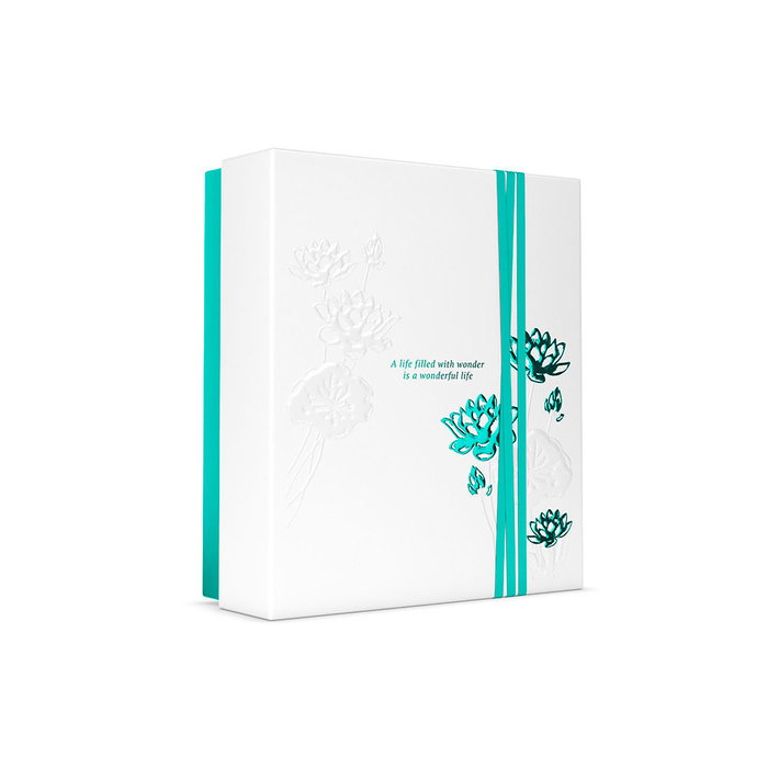 Rituals The Ritual of Karma - Set de Regalo Mediano con Crema Corporal, Vela, Exfoliante y Gel de Ducha - Aroma Flor de Loto y Té Blanco - 4 Piezas