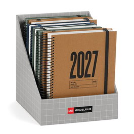 Miquelrius Agenda Anual 2027 Meses en Catalán, Tapa Dura y Papel Reciclado