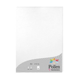 Papel Clairefontaine Pollen A4 210G 25H Blanco Metalizado