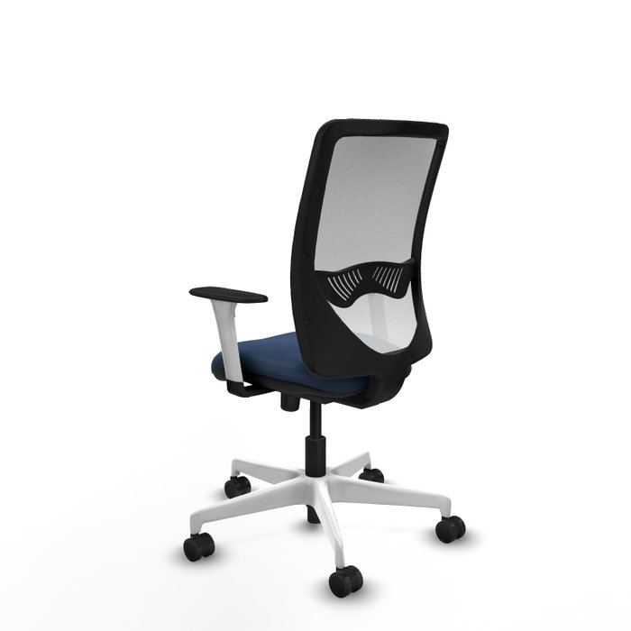 PIQUERAS Y CRESPO Silla de oficina Zulema Azul Marino y Blanco PIQUERAS Y CRESPO Silla de oficina Zulema Azul Marino y Blanco