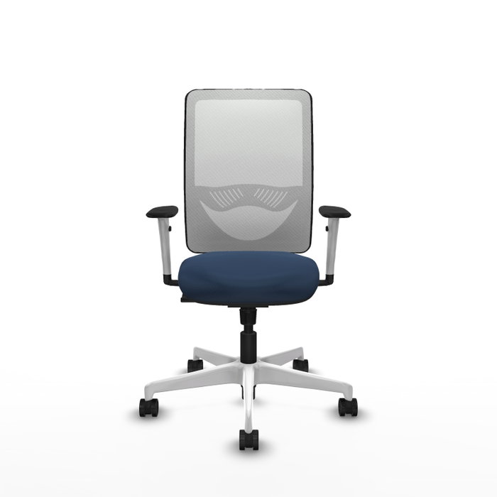 PIQUERAS Y CRESPO Silla de oficina Zulema Azul Marino y Blanco PIQUERAS Y CRESPO Silla de oficina Zulema Azul Marino y Blanco