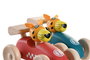 DKD Home Decor Set de Coches de Madera Hechos a Mano (Surtido de 2)
