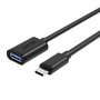 Unitek Adaptador USB Tipo-C 0.2m Negro
