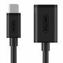 Unitek Adaptador USB Tipo-C 0.2m Negro