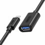 Unitek Adaptador USB Tipo-C 0.2m Negro