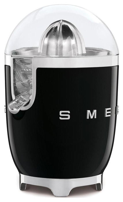 Smeg CJF11BLEU Exprimidor de cítricos Negro/Plata