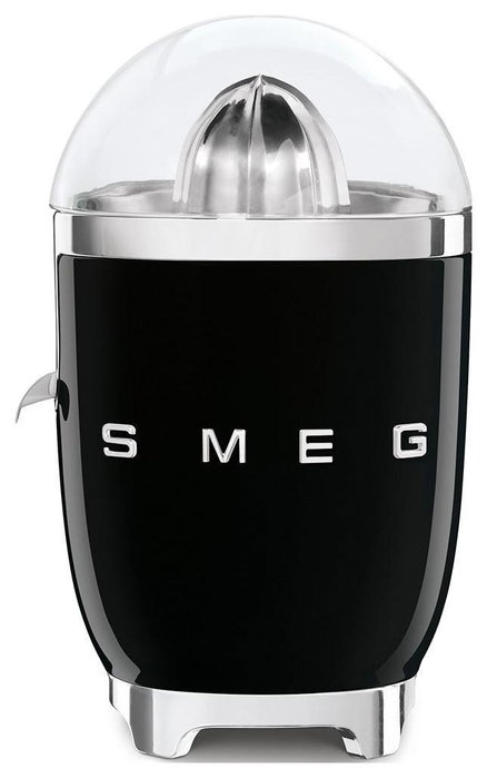 Smeg CJF11BLEU Exprimidor de cítricos Negro/Plata