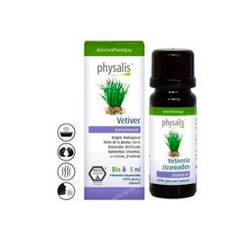 PHYSALIS Aceite Esencial Vetiver Bio 5Ml. Calmante Para Piel Grasa Y Acné Origen Madagascar