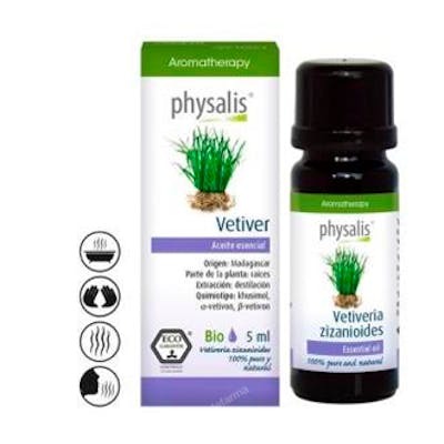 PHYSALIS Aceite Esencial Vetiver Bio 5Ml. Calmante Para Piel Grasa Y Acné Origen Madagascar PHYSALIS Aceite Esencial Vetiver Bio 5Ml. Calmante Para Piel Grasa Y Acné Origen Madagascar