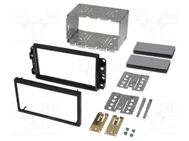 ACV Bastidor de montaje de radio 2 DIN para Chevrolet, negro