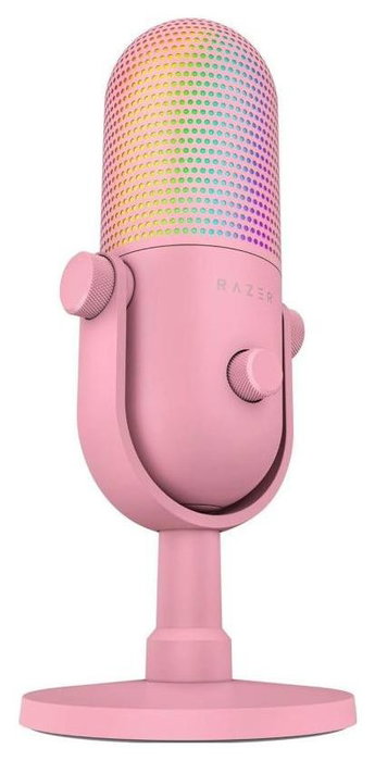 Razer Seiren V3 Chroma Quartz Micrófono USB Rosa