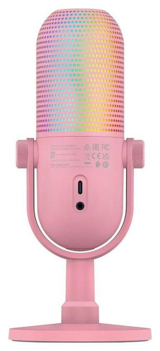 Razer Seiren V3 Chroma Quartz Micrófono USB Rosa