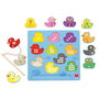Goula Puzzle Patos Magnético 59453 Puzle de patos magnéticos para favorecer la habilidad manual y el aprendizaje de los números del 1 al 10