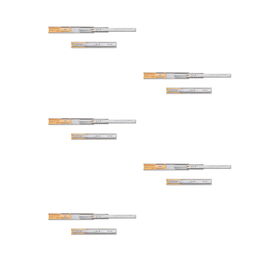 Emuca Lote de 5 juegos de guías para cajones, de bolas, altura 45mm, profundidad 300mm, extracción total, cierre suave, Cincado