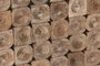 DKD Home Decor Decoración de Pared Troncos 3D de Mango Natural