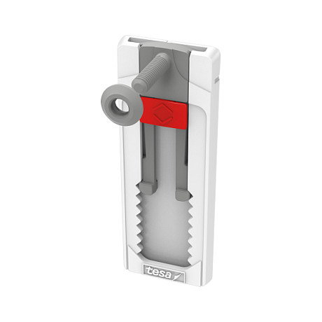 Tesa Tornillo adhesivo regulable para papel pintado y yeso hasta 1kg, 2 unidades