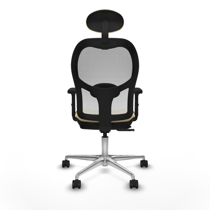 PIQUERAS Y CRESPO Silla de oficina Jorquera con mecanismo Sincro/Traslack, Crema y Blanco PIQUERAS Y CRESPO Silla de oficina Jorquera con mecanismo Sincro/Traslack, Crema y Blanco