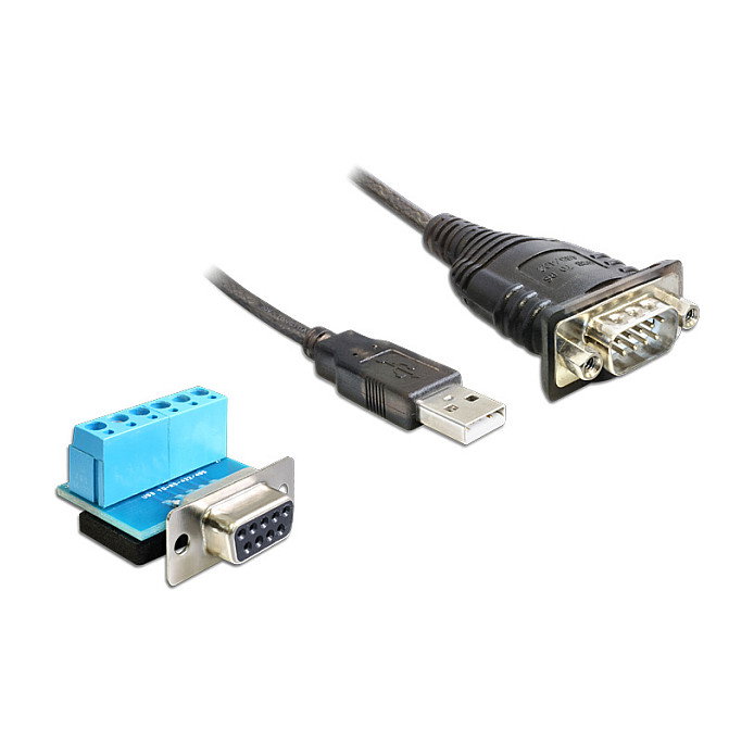 Delock Adaptador Serial USB 2.0 a RS-422/485, Modelo 62406, 0.82 m, Negro, Conectores USB Tipo A Macho y DB-9 Macho Delock Adaptador Serial USB 2.0 a RS-422/485, Modelo 62406, 0.82 m, Negro, Conectores USB Tipo A Macho y DB-9 Macho