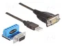 DeLOCK Adaptador serie USB 2.0 a RS-422/485, modelo 62406, Negro