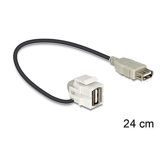 DeLOCK 86327 Cable USB A a USB A hembra con contactos chapados en oro DeLOCK 86327 Cable USB A a USB A hembra con contactos chapados en oro