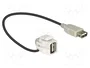 DeLOCK 86327 Cable USB A a USB A hembra con contactos chapados en oro