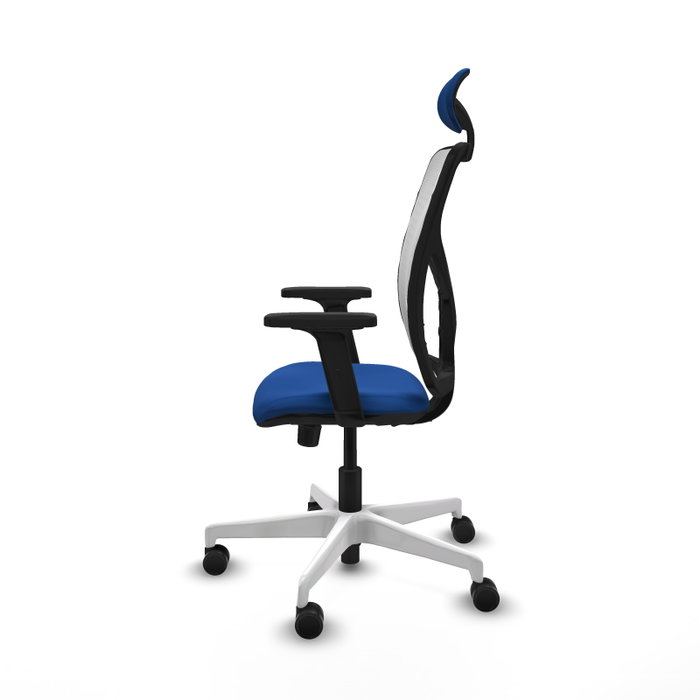 PIQUERAS Y CRESPO Silla de oficina Motilla con mecanismo Sincro, Azul y Blanco PIQUERAS Y CRESPO Silla de oficina Motilla con mecanismo Sincro, Azul y Blanco