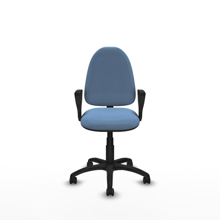 PIQUERAS Y CRESPO Silla de oficina Aýna Azul cielo con brazos fijos PIQUERAS Y CRESPO Silla de oficina Aýna Azul cielo con brazos fijos