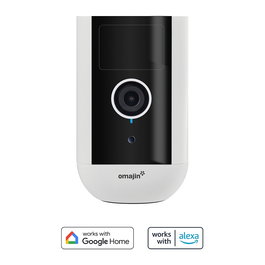 Netatmo Cámara de Seguridad Inalámbrica OWC-01-EU, 5 MP IP65 para Interior y Exterior con Batería, Visión Nocturna, MicroSD, Blanco