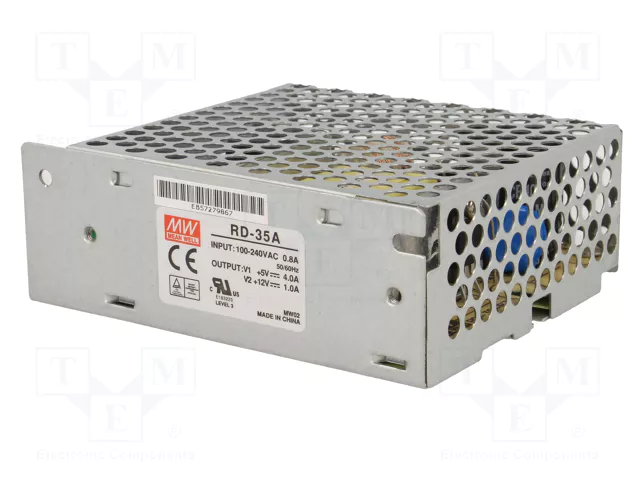 MEAN WELL RD-35A 32W con Doble Salida 5V y 12V DC