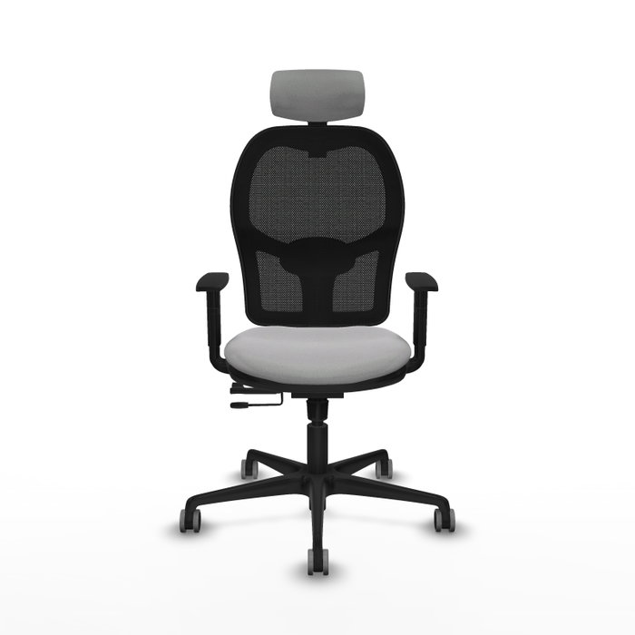 PIQUERAS Y CRESPO Silla de oficina Jorquera con mecanismo Sincro/Traslack, Gris claro y Negro PIQUERAS Y CRESPO Silla de oficina Jorquera con mecanismo Sincro/Traslack, Gris claro y Negro