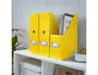 Leitz Click & Store - Revistero de cartón forrado en plástico, color amarillo, dimensiones 103x170x235 mm