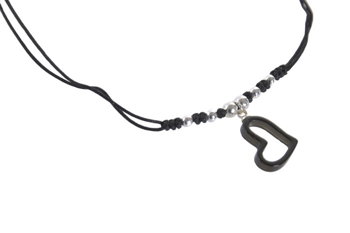 DKD Home Decor Collar de Piedra Ametista y Obsidiana Multicolor