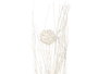 Giftdecor Ramillete 3 Bolas Blanco Metalico, Materia Vegetal Seca, 13 x 100 x 9 cm (Set de 24)