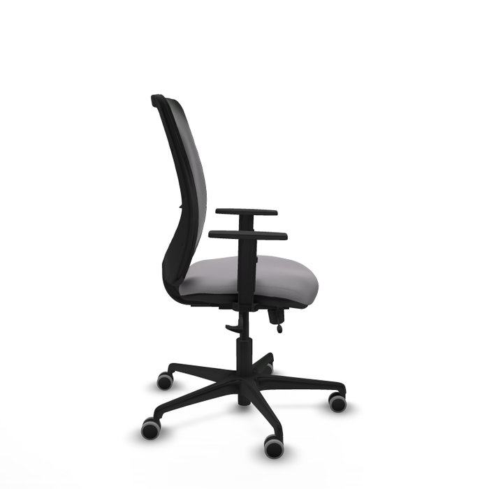 PIQUERAS Y CRESPO Silla de Oficina Zulema con Mecanismo Sincro/Traslack Gris y Negro