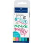 Faber Castell Pitt Artist Pen Hand Lettering Surtido Pastel Estuche 6 UD
