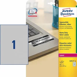 AVERY Zweckform Etiquetas de placa de identificación 210,0 x 297,0 mm