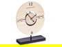 Giftdecor Reloj Sobremesa Bolas Peana Metal y Madera 20.5x26.5x7cm (Set de 6)