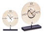 Giftdecor Reloj Sobremesa Bolas Peana Metal y Madera 20.5x26.5x7cm (Set de 6)