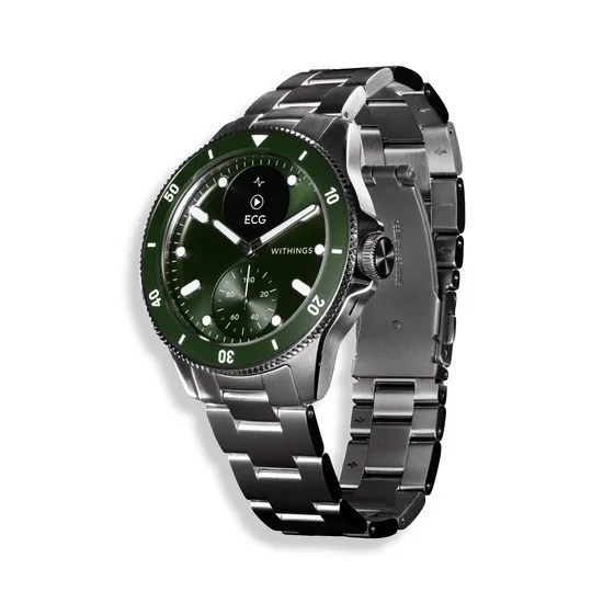 Withings Scanwatch Nova 42 mm Verde Reloj Inteligente Hombre Acero Inoxidable OLED Monitoreo Cardíaco EKG Withings Scanwatch Nova 42 mm Verde Reloj Inteligente Hombre Acero Inoxidable OLED Monitoreo Cardíaco EKG