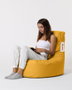 Atelier Del Sofa Puf de Jardín Lina - Yellow, Comodidad y Estilo, Tejido Impermeable para Exterior, 70x80 cm, Amarillo