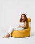 Atelier Del Sofa Puf de Jardín Lina - Yellow, Comodidad y Estilo, Tejido Impermeable para Exterior, 70x80 cm, Amarillo