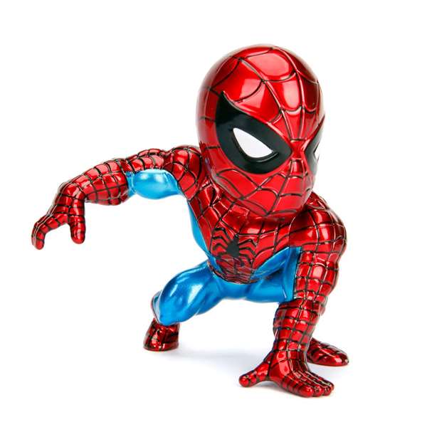 Smoby Figura de Metal Spiderman Clásico - Figura de Colección de Superhéroes de 10 cm en Metal