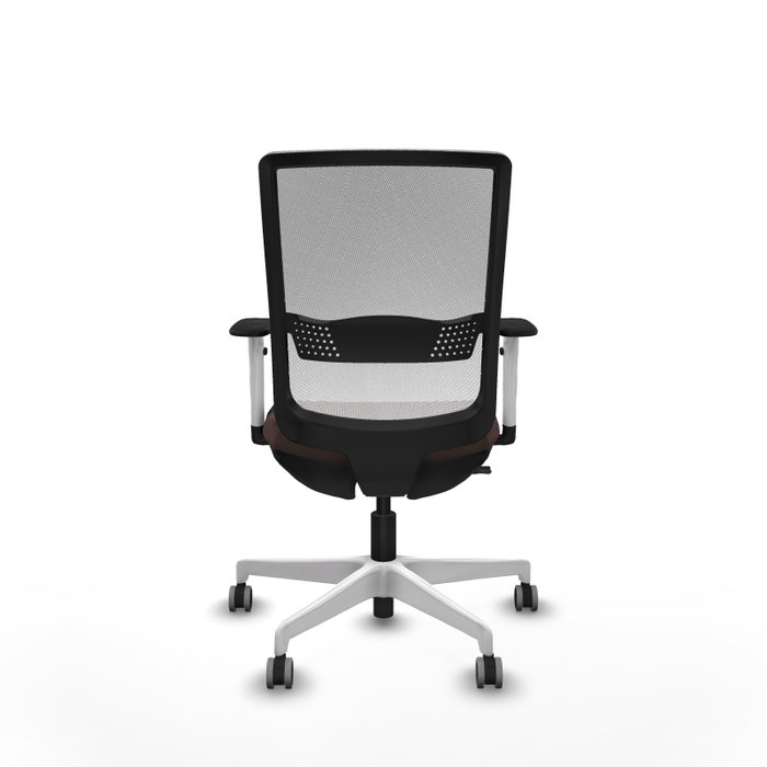 PIQUERAS Y CRESPO Silla de oficina Haches con mecanismo Sincro/Traslack, Marrón oscuro y Blanco PIQUERAS Y CRESPO Silla de oficina Haches con mecanismo Sincro/Traslack, Marrón oscuro y Blanco