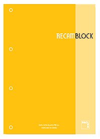 PACSA RECAMBIO XBLOCK A4 80 hojas 90g 4 taladros cuadrícula 5x5 Amarillo (Set de 5) PACSA RECAMBIO XBLOCK A4 80 hojas 90g 4 taladros cuadrícula 5x5 Amarillo (Set de 5)
