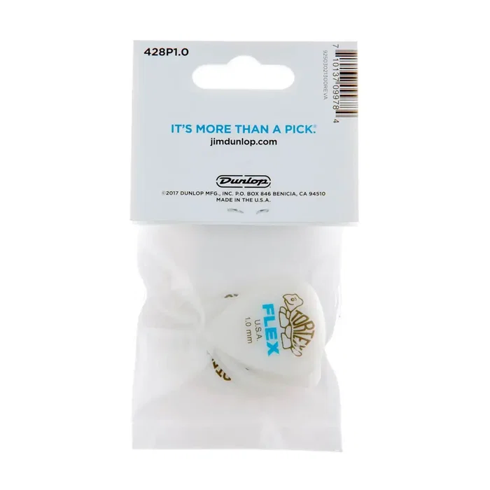 Dunlop Púas Tortex Flex Standard 1,0 mm (Pack de 12)