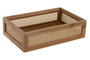 DKD Home Decor Bandeja Natural Bambu Ratan 17 x 7 x 26 cm